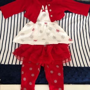 Newborn Snowflake 3 Piece Outfit